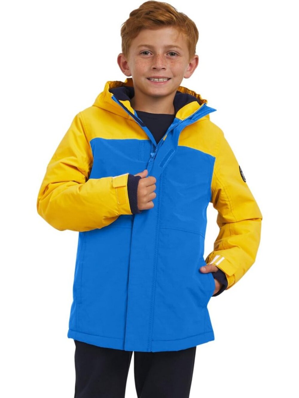 Lands' End Boys' Squall Waterproof Fleece Lined Insulated Jacket